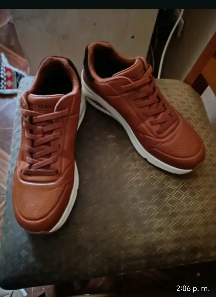 Zapatillas Skechers marrones para hombre - 3