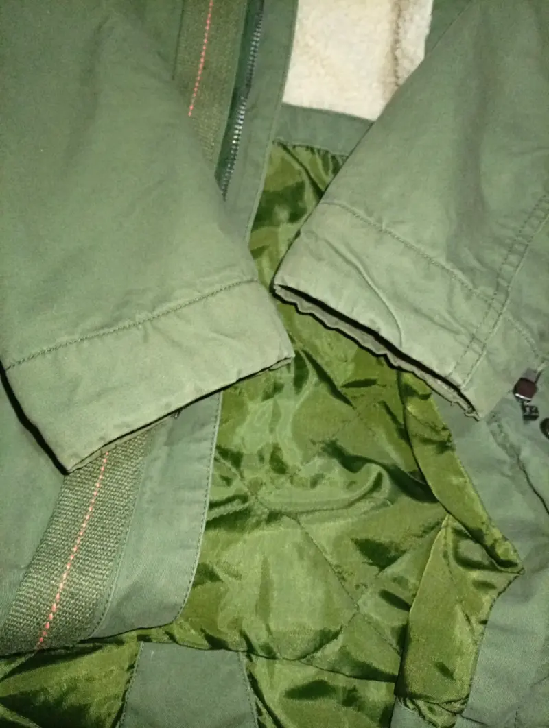 Parka verde con capucha para niño - 3