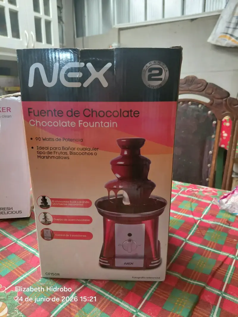 Fuente de chocolate NEX 90W acero inoxidable - 1