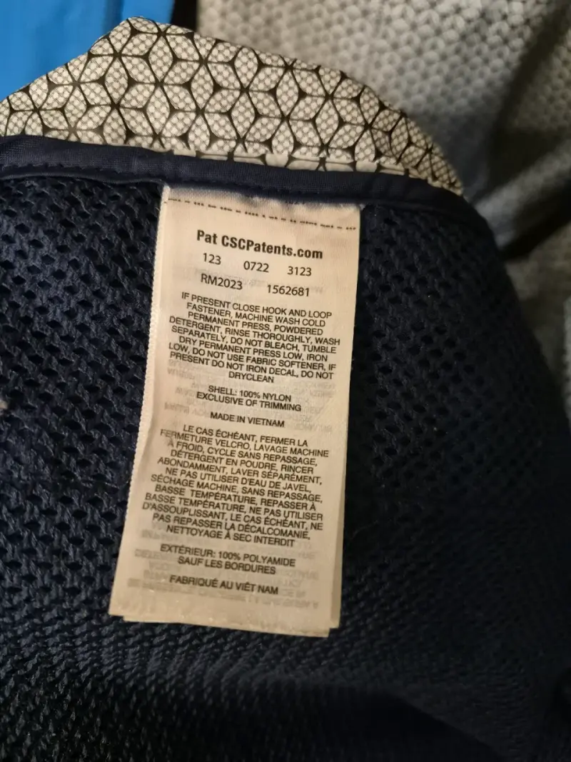 Chaqueta impermeable Columbia azul con capucha - 6