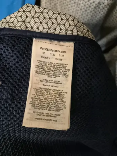 Chaqueta impermeable Columbia azul con capucha - miniatura 6