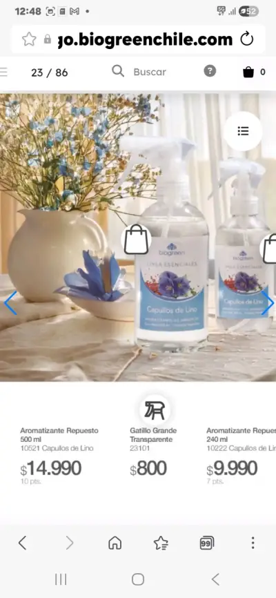 BiogreenAromatizante de ambientes para telas - miniatura 3