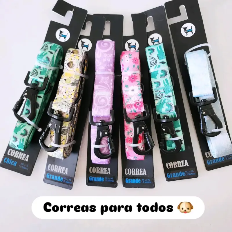 Correas para perros de colores variados