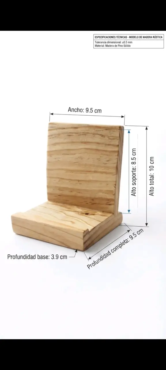 ✨ SOPORTE DE MADERA PARA CELULAR Y TABLET ✨ - 2