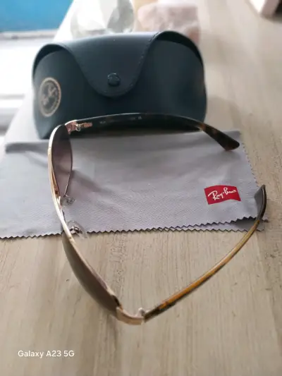 Gafas de sol Ray-Ban aviador doradas - miniatura 4