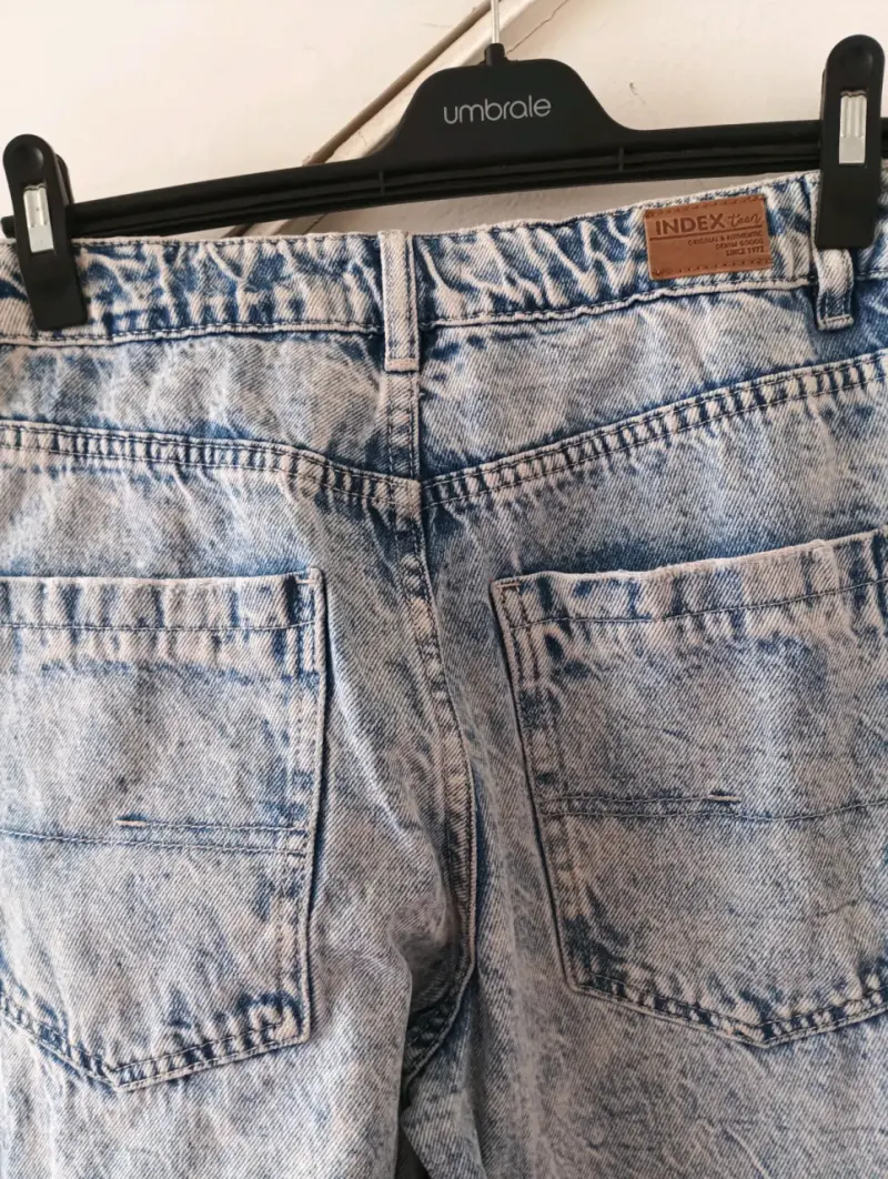 Jeans de mezclilla azul claro Index - 1