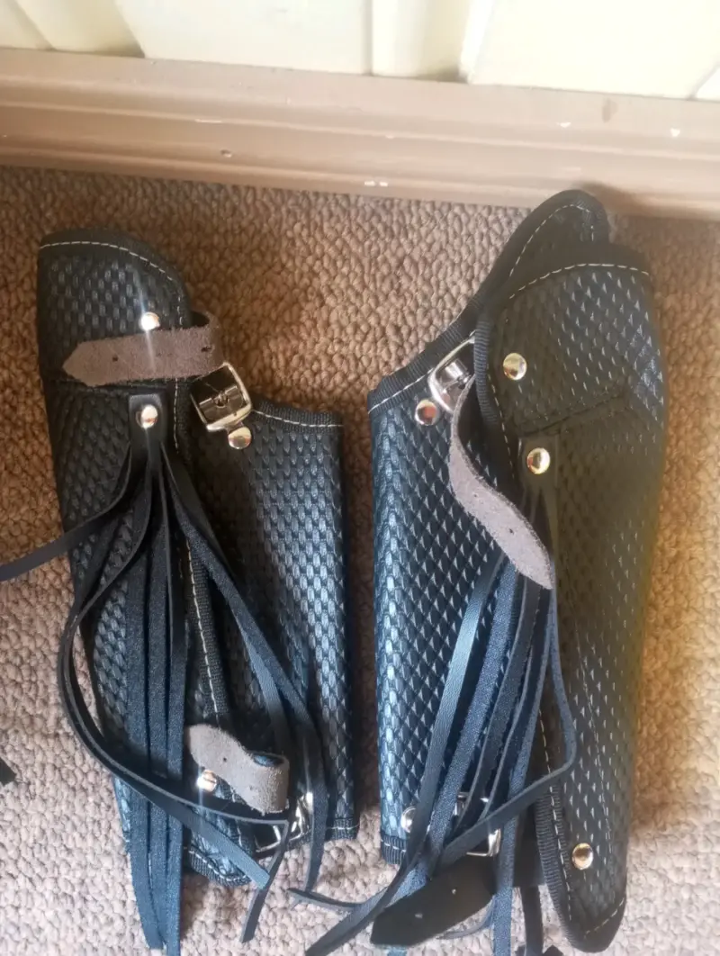 Botines de cuero negro para hombre - 2