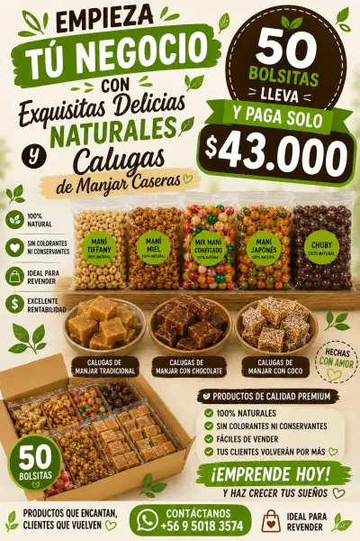 Variedad de dulces artesanales 100% naturales - miniatura 2