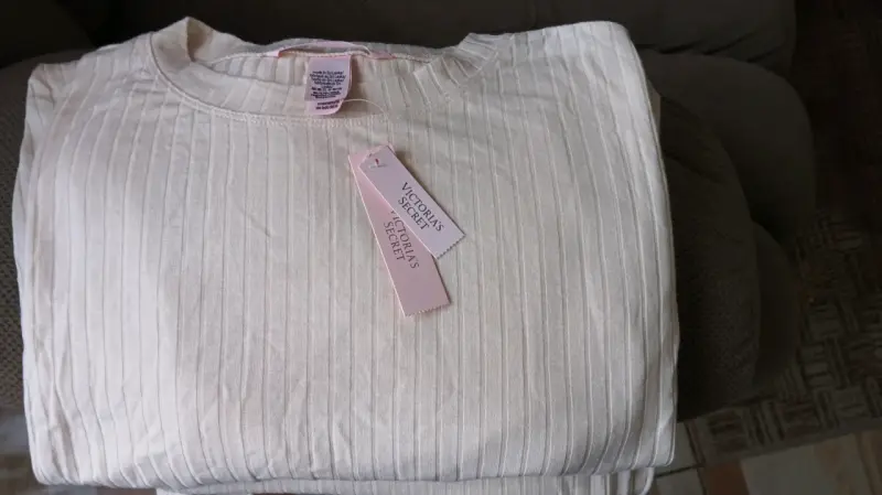 Pijama Victoria's Secret blanco de algodón - 1