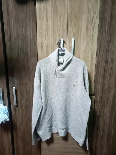 Suéter gris Lacoste con cuello alto - miniatura 4