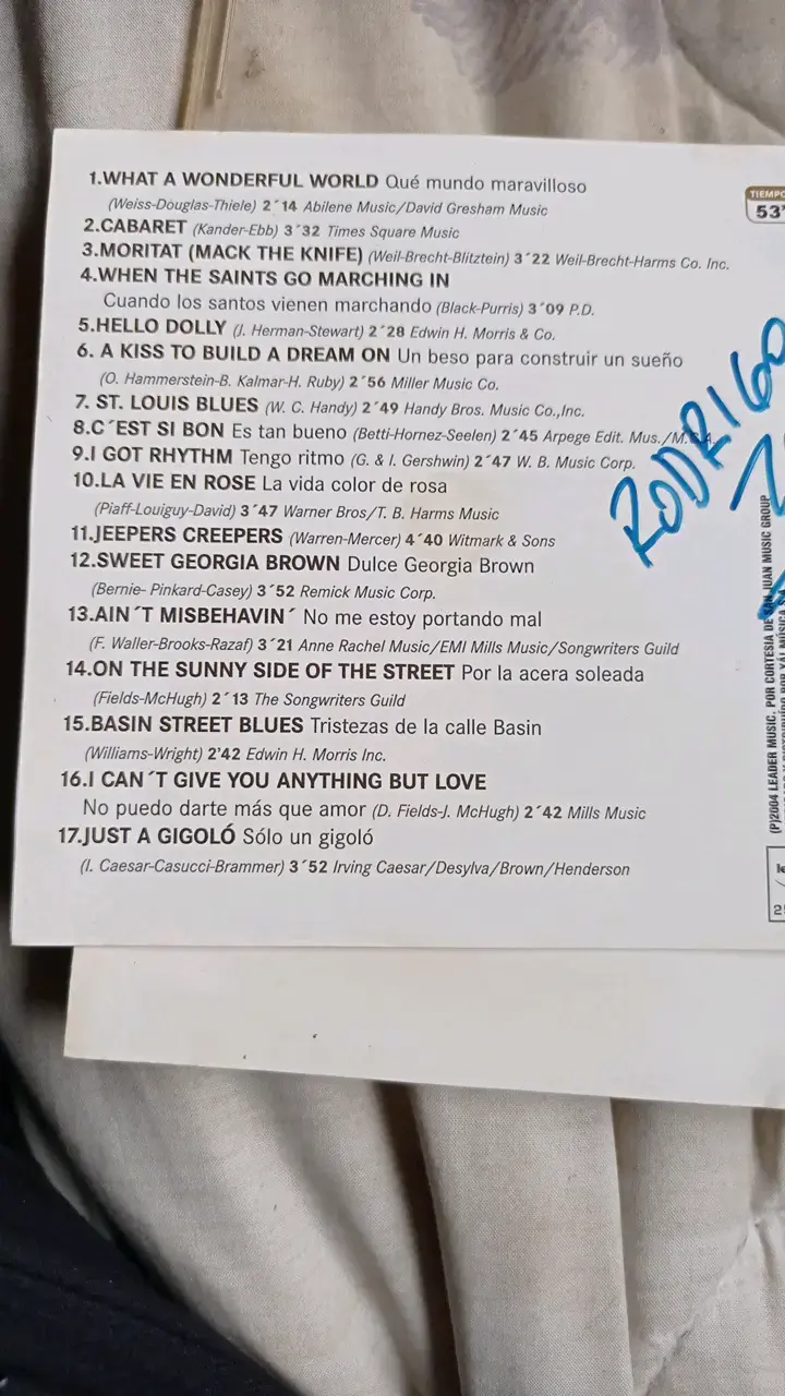 CD Louis Armstrong - What a Wonderful World - 4