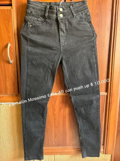 Polera de terciopelo gris talla L - miniatura 3