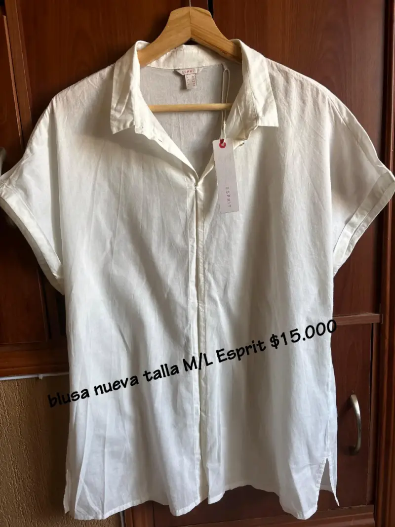 Polera de terciopelo gris talla L - 4