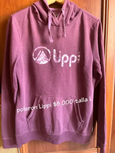 Polerón Lippi morado con capucha talla L - miniatura 1