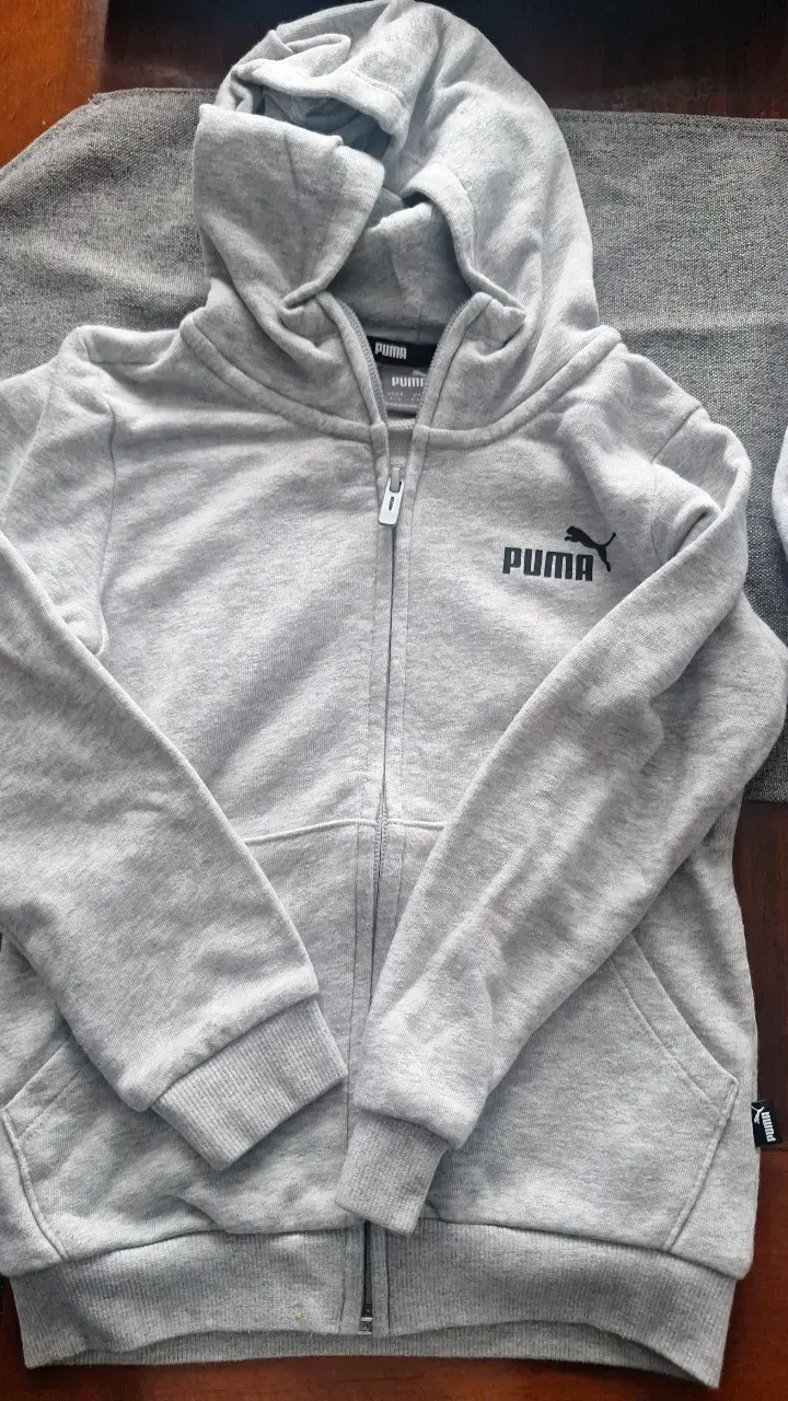 Polerón con capucha Puma gris unisex - 1