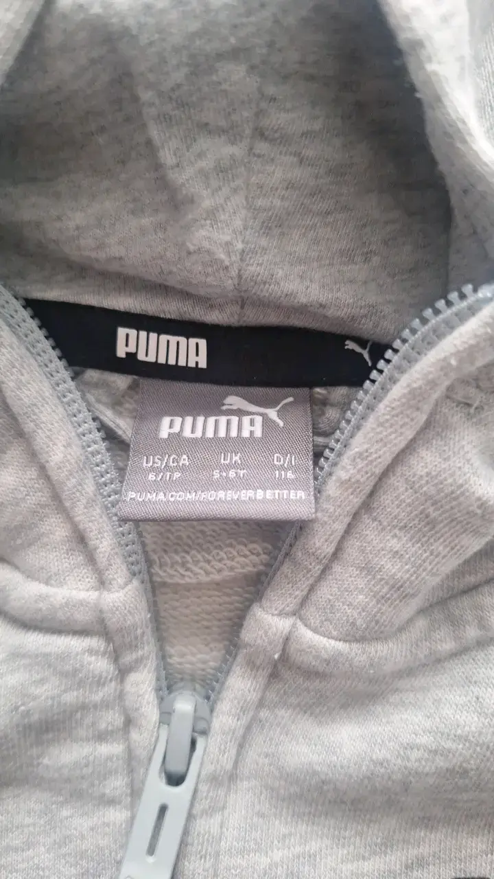 Polerón con capucha Puma gris unisex - 2
