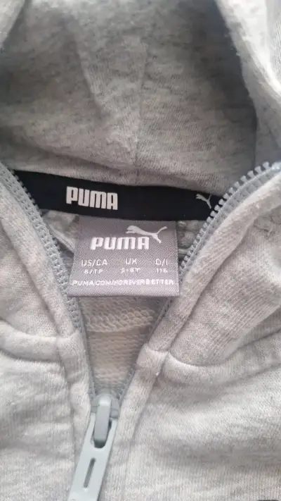 Polerón con capucha Puma gris unisex - miniatura 2