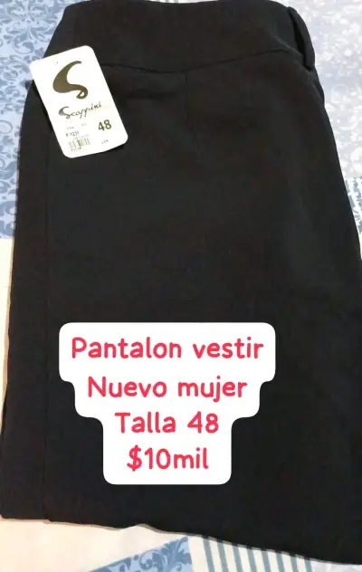 Pantalón de vestir mujer azul marino - miniatura 2