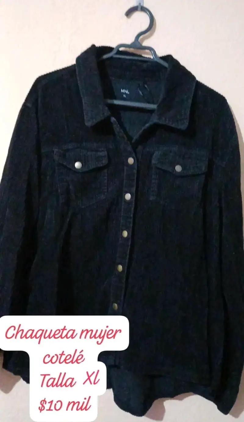 Chaqueta de cotelé para mujer talla XL