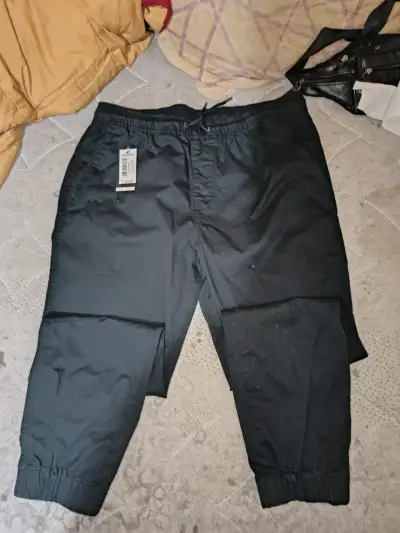 Pantalones deportivos jogger negros para hombre - miniatura 1