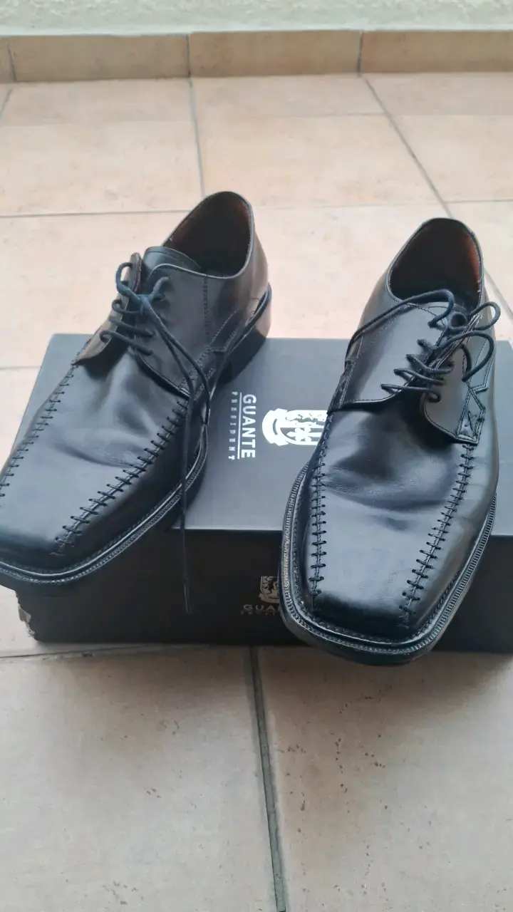 Zapatos formales de cuero negro Guante - 1