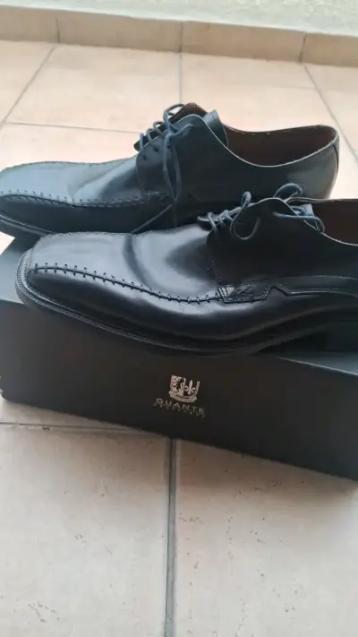 Zapatos formales de cuero negro Guante - miniatura 2