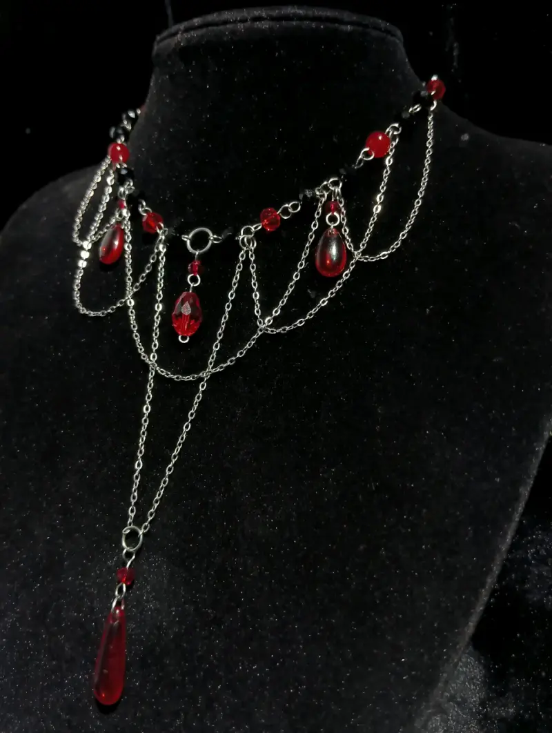 Collar lágrimas carmesí - 2