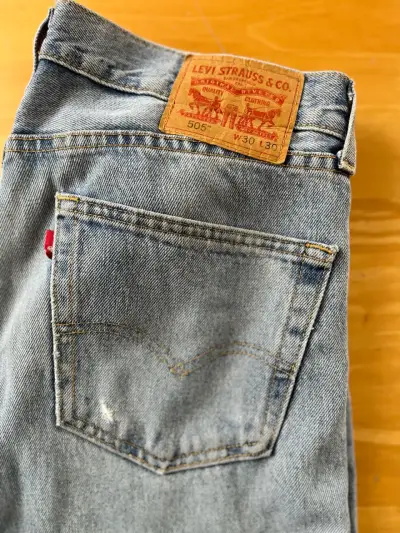 Jeans Levi's 505 clásicos azul claro - miniatura 2