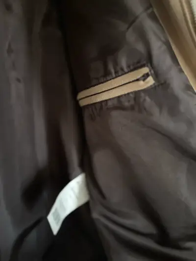 Chaqueta tipo gamuza marrón para hombre - miniatura 4