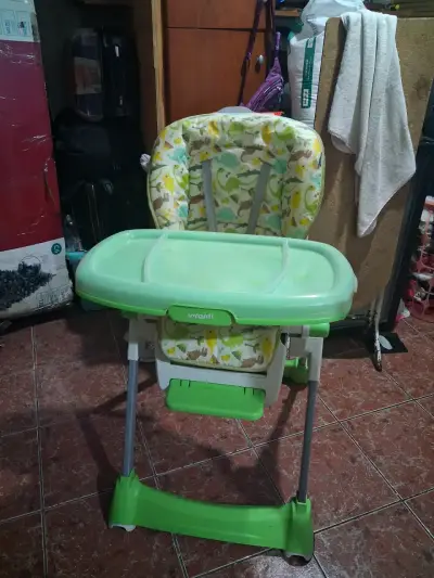 Silla de comer para bebé Infanti verde - miniatura 1