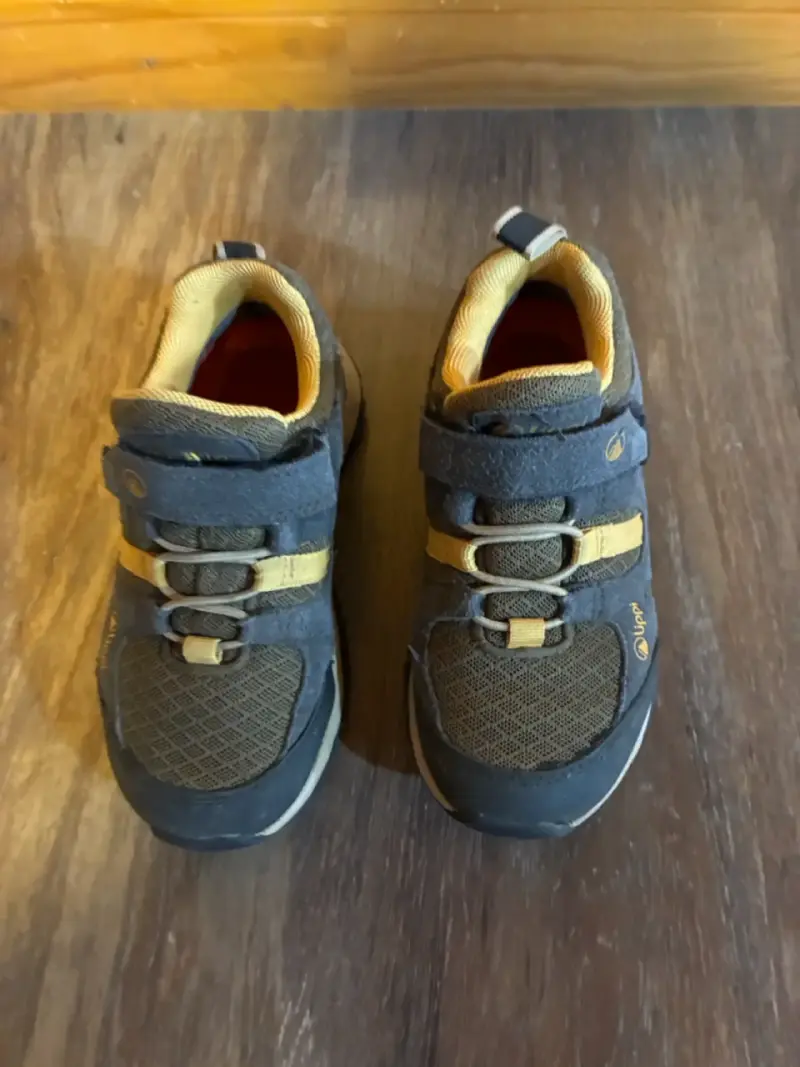 Zapatillas infantiles talla 29 azul y amarillo - 2