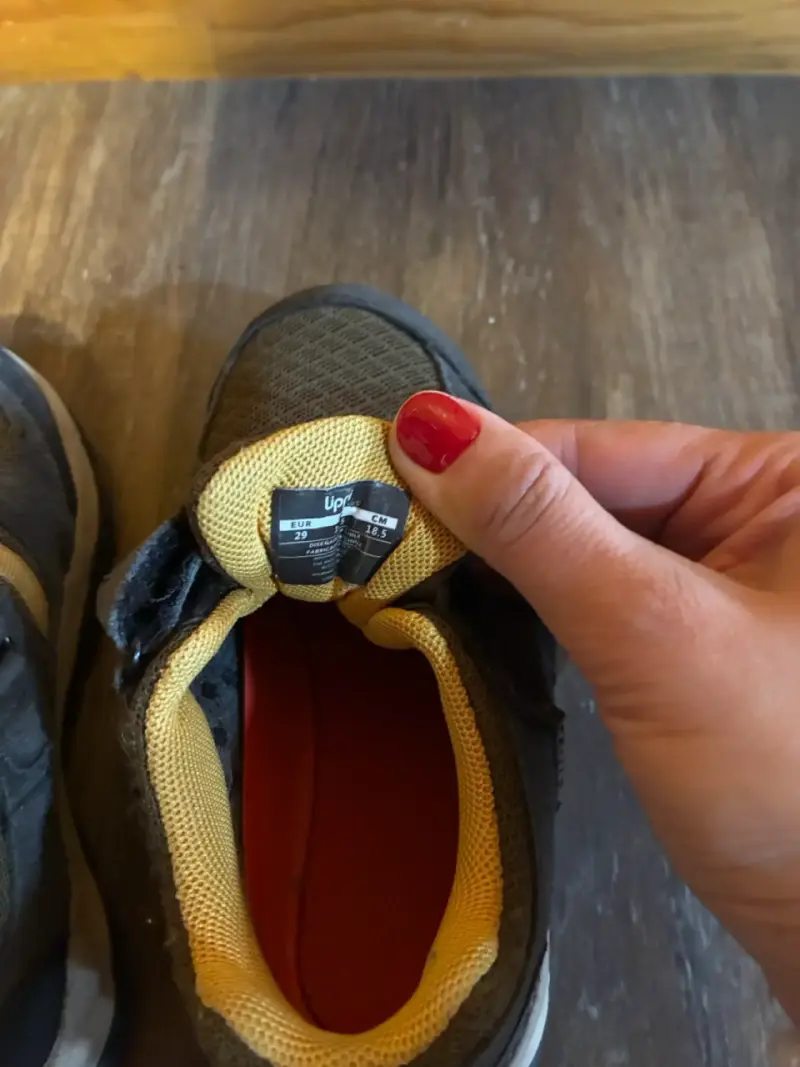 Zapatillas infantiles talla 29 azul y amarillo - 5