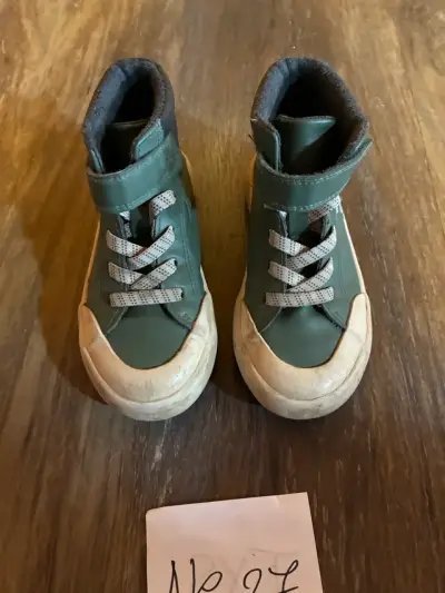 Zapatillas altas verdes para niños número 27 - miniatura 1