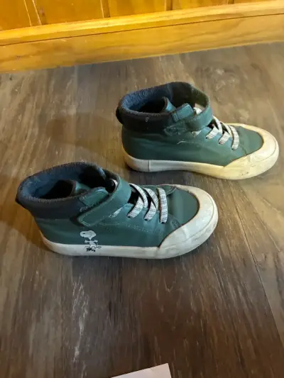 Zapatillas altas verdes para niños número 27 - miniatura 3