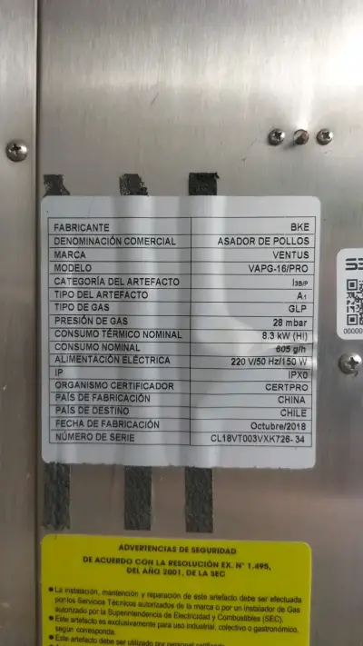 Asador de pollo asado 16 pollos en buen estado - miniatura 2