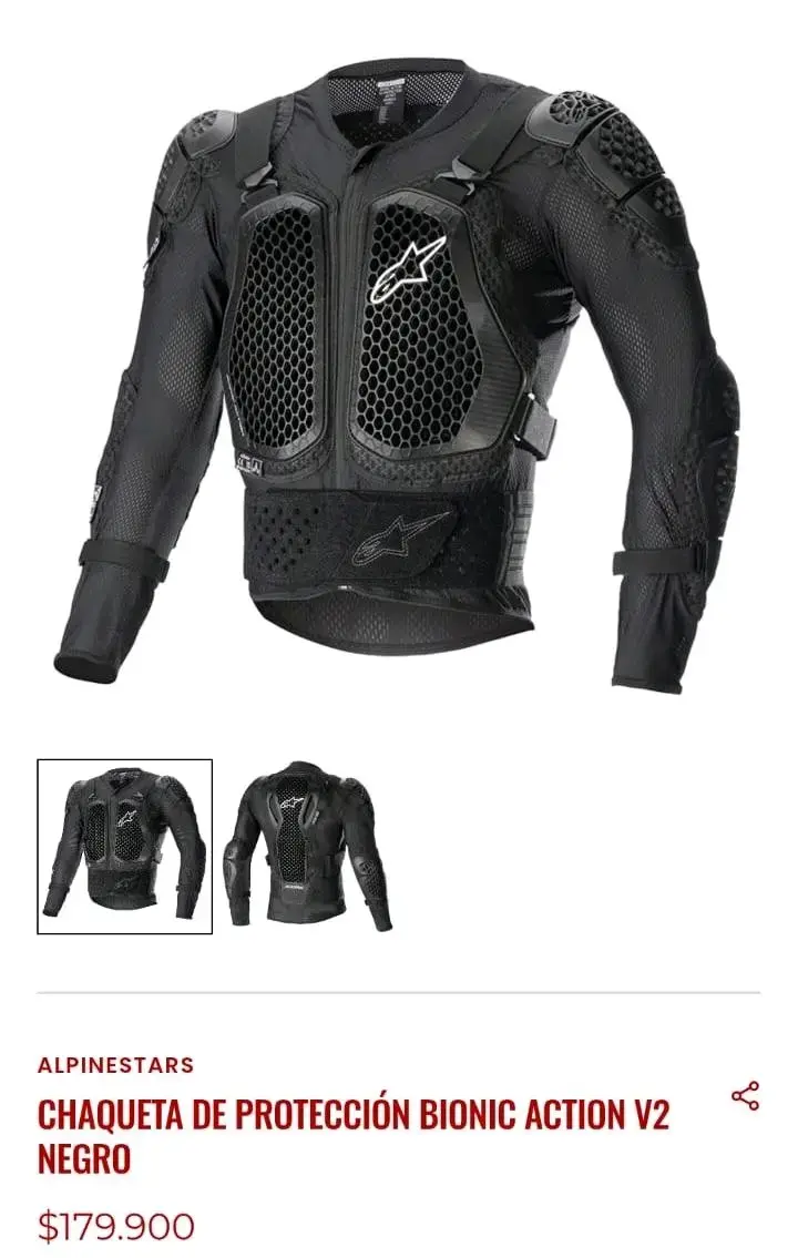 Chaquetay rodillera protección Alpinestars v2 - 1