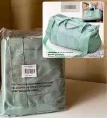 Bolso de viaje verde agua impermeable - 1