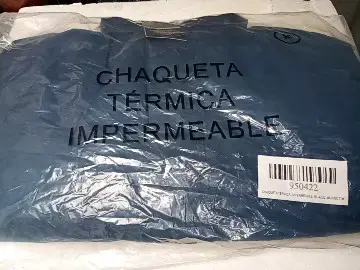 Chaqueta térmica impermeable azul