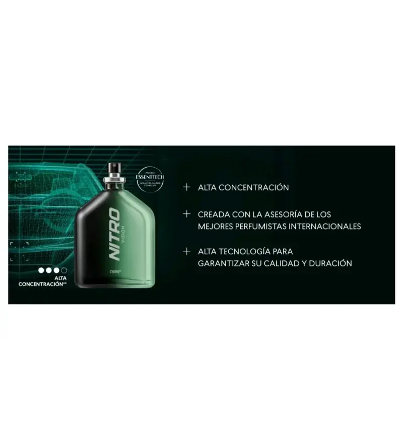 Perfume Nitro Air Cyzone para hombre - 2
