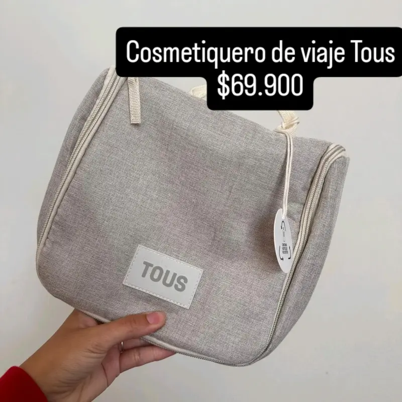 Cosmetiquero de viaje Tous beige