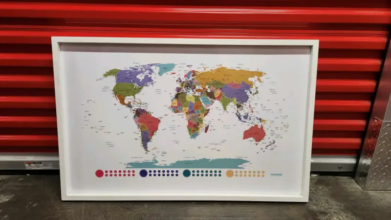 Cuadro pineable con mapa mundial - 2