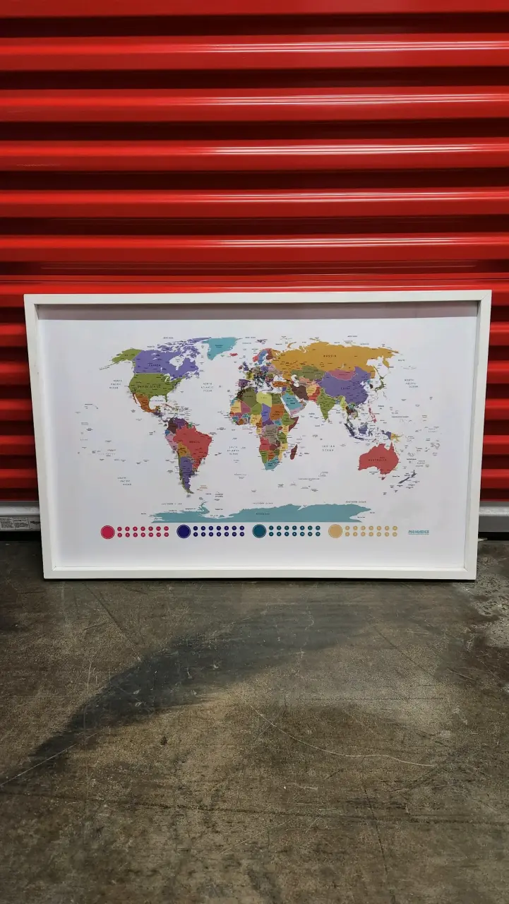Cuadro pineable con mapa mundial - 4