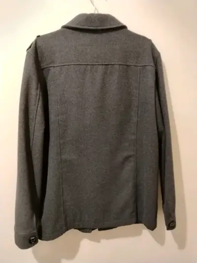 Chaqueta gris de lana para hombre - miniatura 4