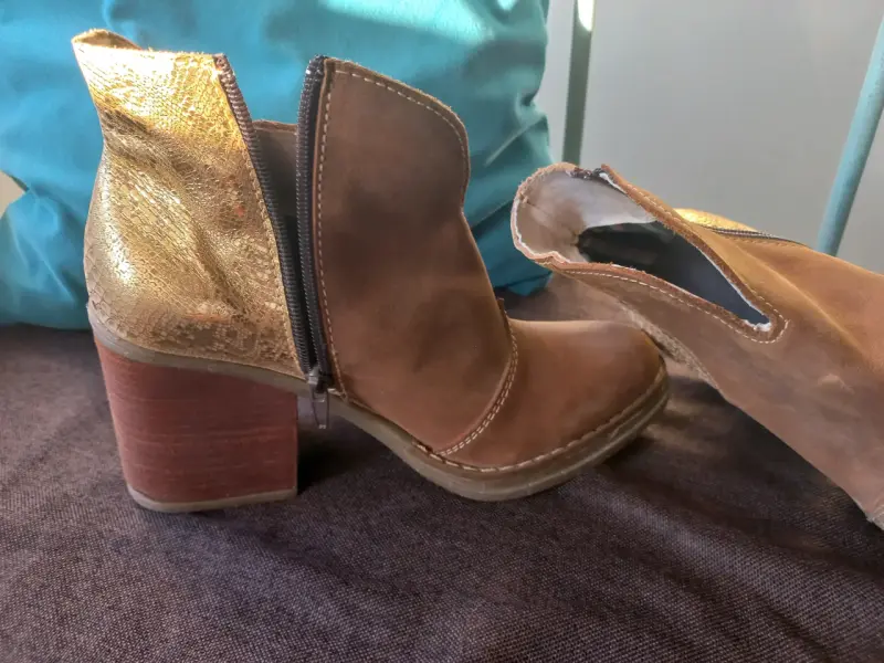 Botines cuero sin uso - 4