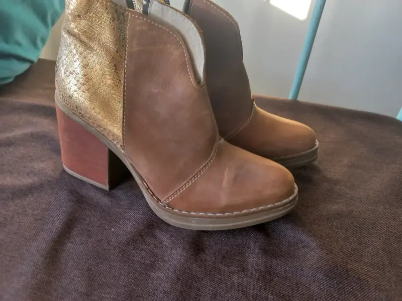 Botines cuero sin uso - 6