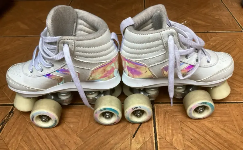 Patines de cuatro ruedas Oxelo blancos - 2