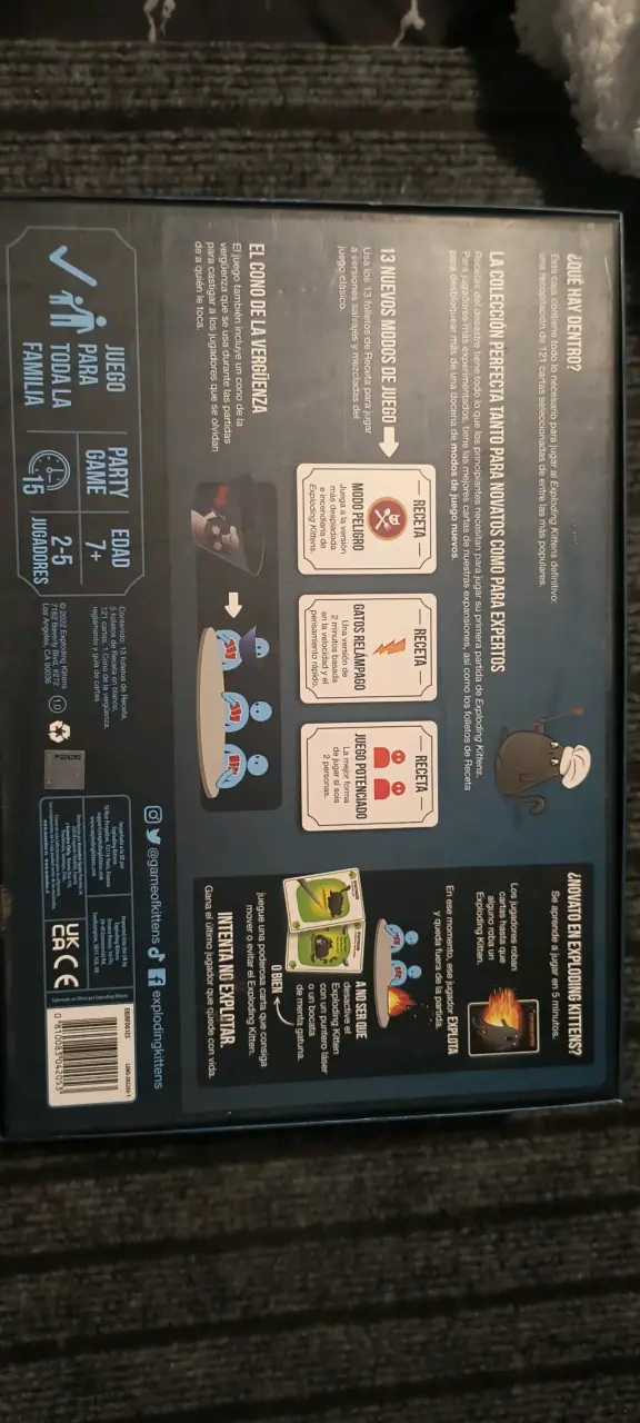Juego de cartas Exploding Kittens Recetas del Desastre - 5