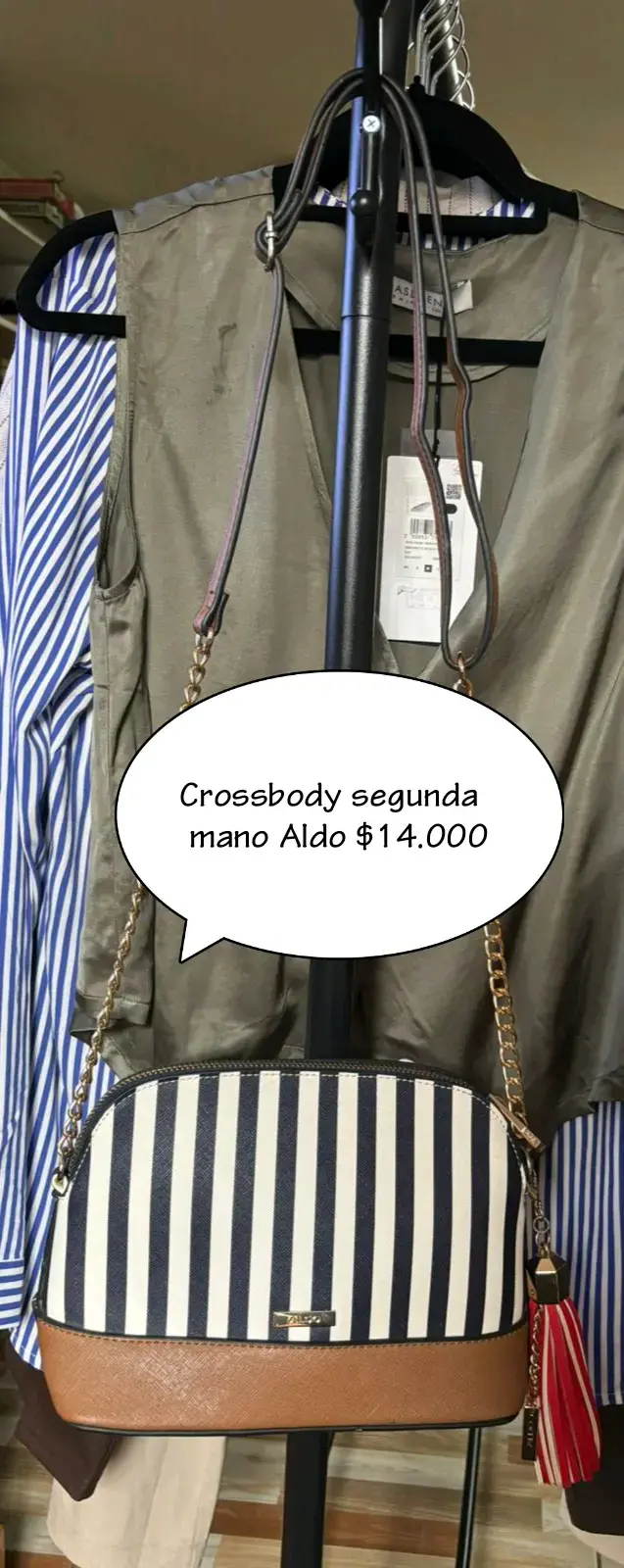 Blusa a rayas azul y blanca Basement - 6
