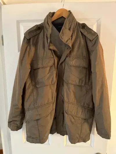Chaqueta Tommy Hilfiger verde militar - miniatura 1