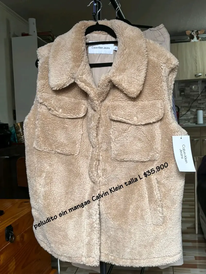 Chaleco sin mangas Calvin Klein beige